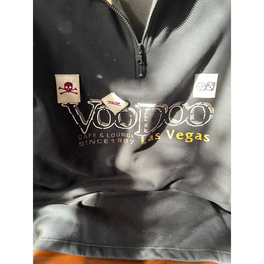 Rio Las Vegas VooDoo‎ Cafe Lounge 1/4 Zip Pullover Sweatshirt Mens XL